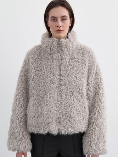 QUILTING FUR DOWN JUMPER, PALE GREY - LOWTEAL - Modalova