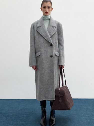 HANDMADE BOY DOUBLE WOOL COAT, GREY - LOWTEAL - Modalova