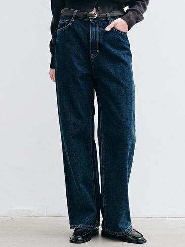 ESSENTIAL VINTAGE SEMI WIDE PANTS_BLUE - YAN13 - Modalova