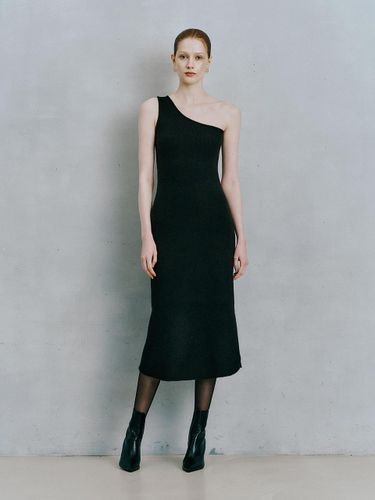 IT_One shoulder knit dress_BLACK - itte - Modalova