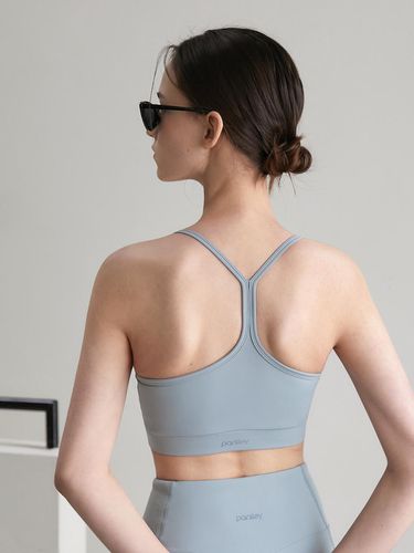 Relaxing Basic Bra Top Grey Denim Greyish Denim - PARSLEY - Modalova