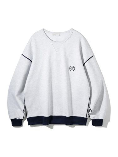 Essential Sweatshirt BK5981_Melange White - BAKKEN - Modalova