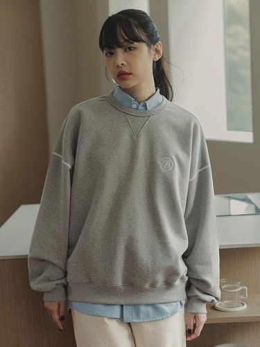 Essential sweatshirt BK5981_Melange Gray - BAKKEN - Modalova