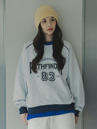 Pathfinder Raglan Sweatshirt BK5982_Melange - BAKKEN - Modalova