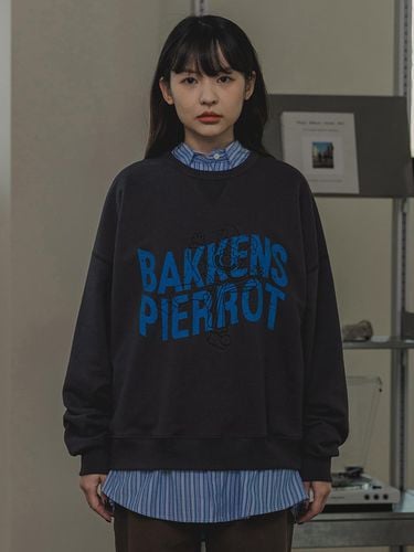 Pierrot Vintage sweatshirt BK5985_charcoal - BAKKEN - Modalova