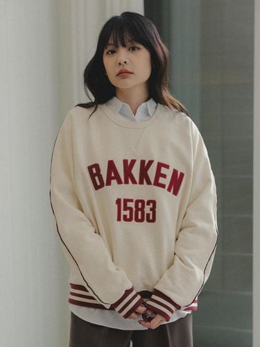 Track sweatshirt BK5989_cream - BAKKEN - Modalova