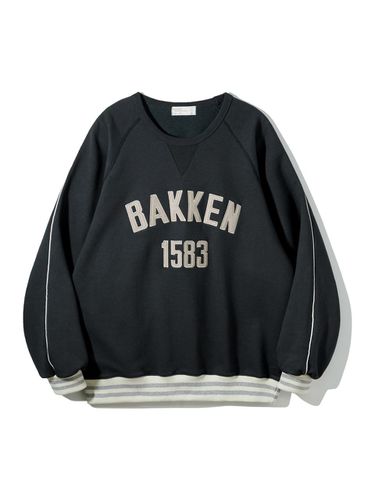 Barken 1583 track sweatshirt BK5989_charcoa - BAKKEN - Modalova