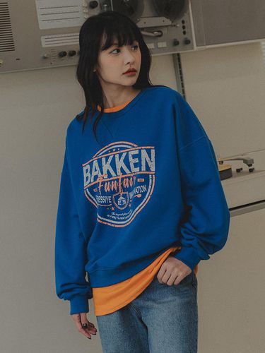 Funfair Sweat Shirt BK5990_Cobalt Blue - BAKKEN - Modalova