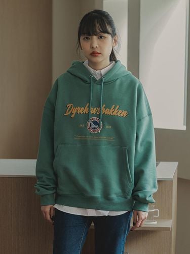 Rutschebanen Hoodie BK6983_Green - BAKKEN - Modalova