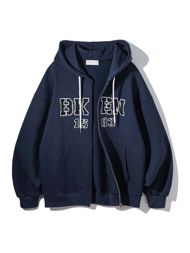 BKEN 1583 Hooded Zip-Up BK7990_Navy - BAKKEN - Modalova