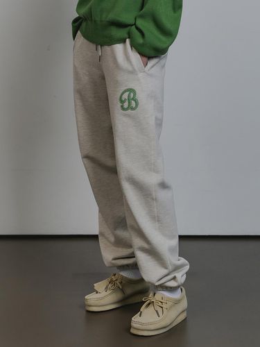 B Symbol Jogger Sweat Pants BK9989_light br - BAKKEN - Modalova