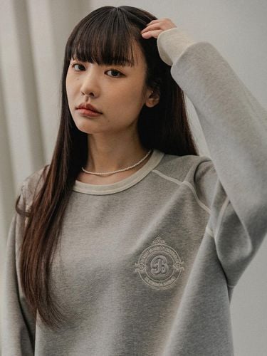 Coloration Raglan sweatshirt BK5980_Melange - BAKKEN - Modalova