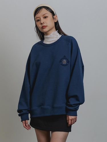 Coloration Raglan Sweat Shirt BK5980_Dark B - BAKKEN - Modalova