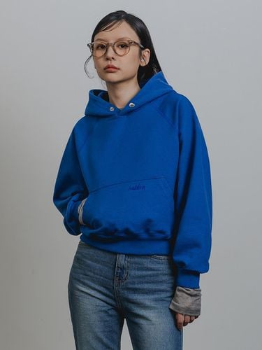 Simple Logo Reglan Hoodie BK6980_Cobalt Blu - BAKKEN - Modalova