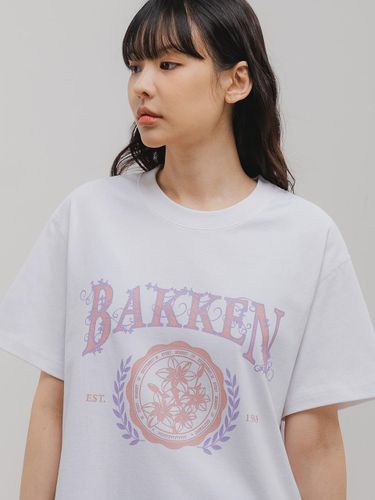 Flower emblem Short-Sleeved T-Shirt BK3994_ - BAKKEN - Modalova