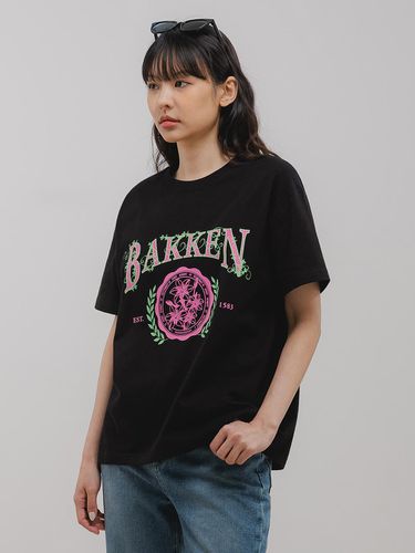 Flower emblem Short-Sleeved T-Shirt BK3994_ - BAKKEN - Modalova