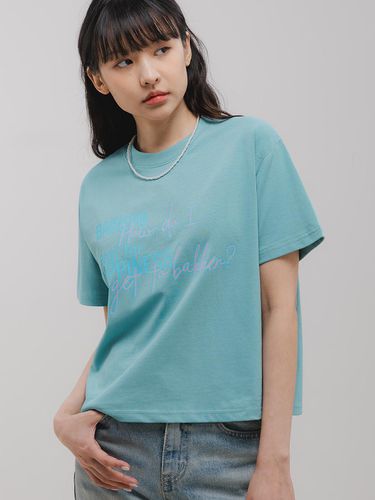 Happiness Short-sleeved T-shirt BK3987_Nile - BAKKEN - Modalova