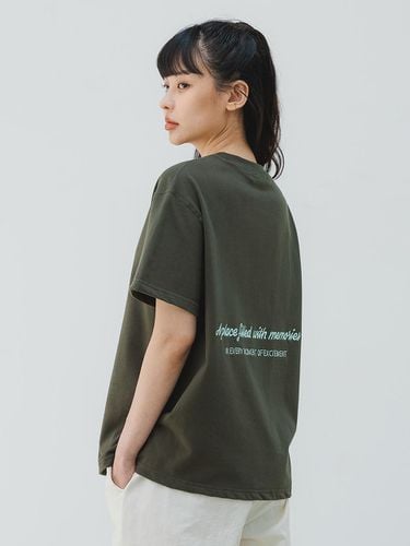 B Square logo Short-Sleeved T-Shirt BK3968_ - BAKKEN - Modalova