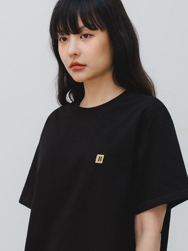 B Square logo Short-Sleeved T-Shirt BK3968_ - BAKKEN - Modalova