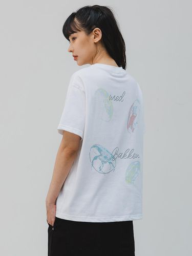 Jellyfish Short-Sleeved T-Shirt BK3969_Whit - BAKKEN - Modalova