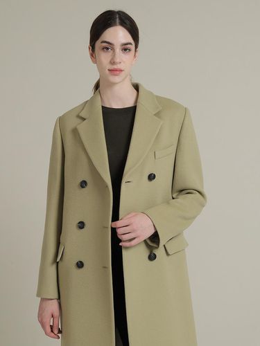 Rs9Seoul Cashmere 10% Wool 90% Double Coat Latte G - RS9 SEOUL - Modalova