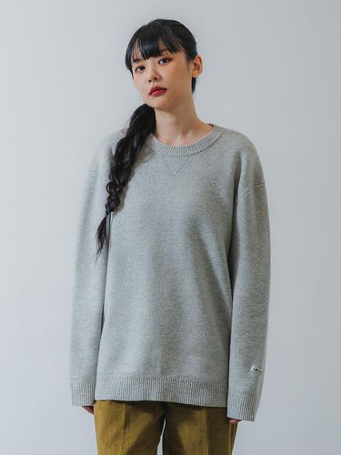 Barken Soft Wool Round Knitwear BK8937_Light Gray - BAKKEN - Modalova