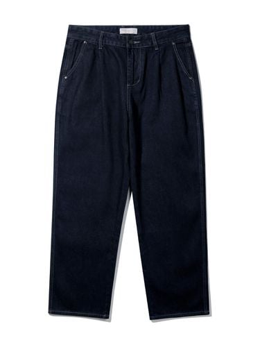 One-tuck denim pants BK8935_indigo - BAKKEN - Modalova