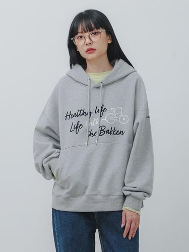 Bicycle Hoodie BK6793_Melange Gray - BAKKEN - Modalova