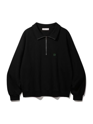 B Logo Balloon Fit Semi-Zipup Sweat Shirt B - BAKKEN - Modalova