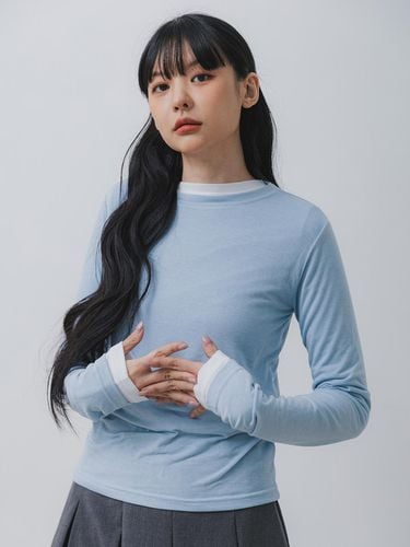 Spandex Basic Layered Long-Sleeved T-Shirt - BAKKEN - Modalova