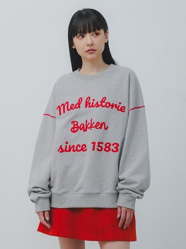 Med Historie sweatshirt BK5977_Melange Gray - BAKKEN - Modalova