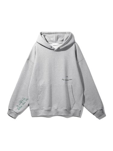 Smile Hoodie BK6794_Melange Gray - BAKKEN - Modalova