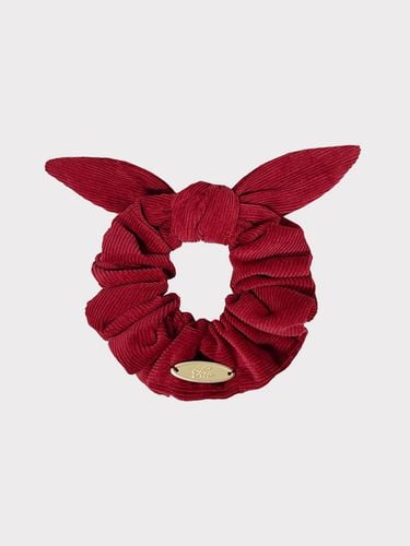 Tie up hair scrunch - Corduroy Red - TAV - Modalova