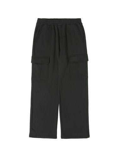 Semi-wide cargo napping sweatpants BLACK - ready4next - Modalova