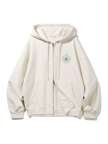 SIGNATURE B Hooded Zip-Up BK76902_Cream - BAKKEN - Modalova