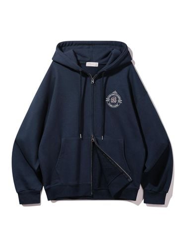 SIGNATURE B Hooded Zip-Up BK76902_Navy - BAKKEN - Modalova