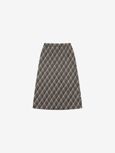 Checkered PATTERN long skirt (VJSAY2357) - ISABEY - Modalova