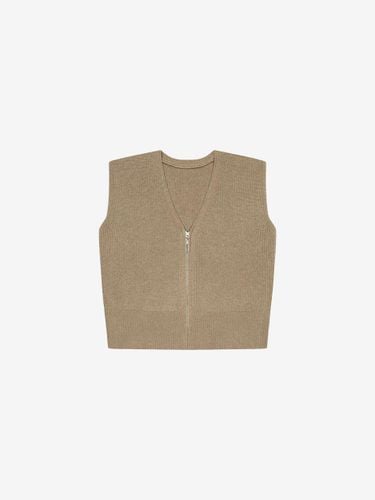 V-neck zipper knitwear vest (VJVCY2996) - ISABEY - Modalova