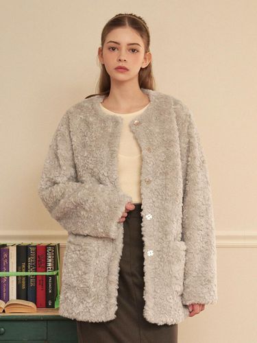 Cymbidium Fur Half Coat - MICANE - Modalova