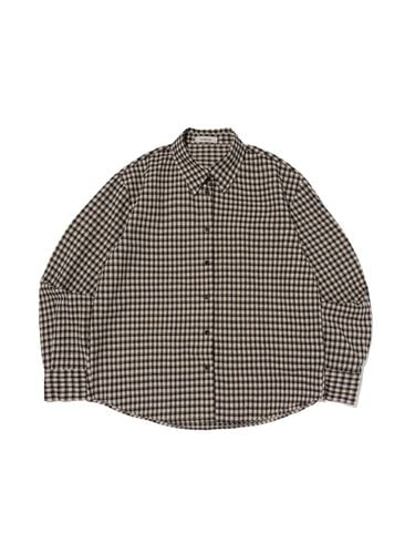 Basic Warm Napping Checkered Shirt (Black) - ROIDESROIS - Modalova