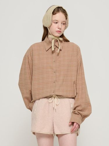 Tone & Warm Napping Checkered Shirt (Beige) - ROIDESROIS - Modalova