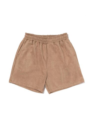 Suede BANDING shorts (camel) - ROIDESROIS - Modalova