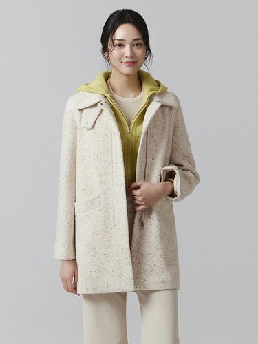 It Misha Zip-Up Bookle Half Coat ITOBWHC770 (CREAM - itMICHAA - Modalova