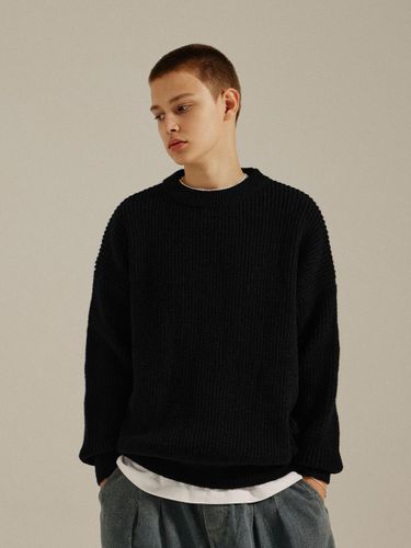 Wool Bulky Round Knit Black - GoldenSunshine - Modalova