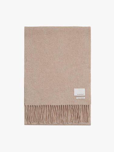 Cashmere Woven muffler solid_beige - MADGOAT - Modalova