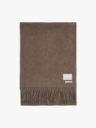 Cashmere Woven muffler solid_dark beige - MADGOAT - Modalova