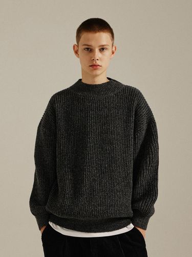 Wool Crew Neck Round Knit Grey - GoldenSunshine - Modalova