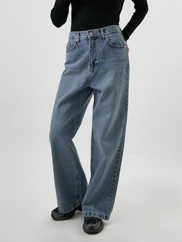 R24LRPT014] Sophia Wide Denim Pants - racoco - Modalova