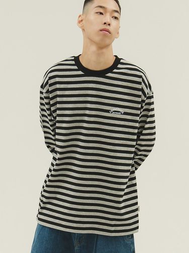 Camel Garment Small Logo Stripe Long Sleeve T-shir - CAMELWORK - Modalova