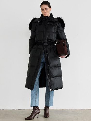 Fur 3 detachable long padded coat - MOONT - Modalova